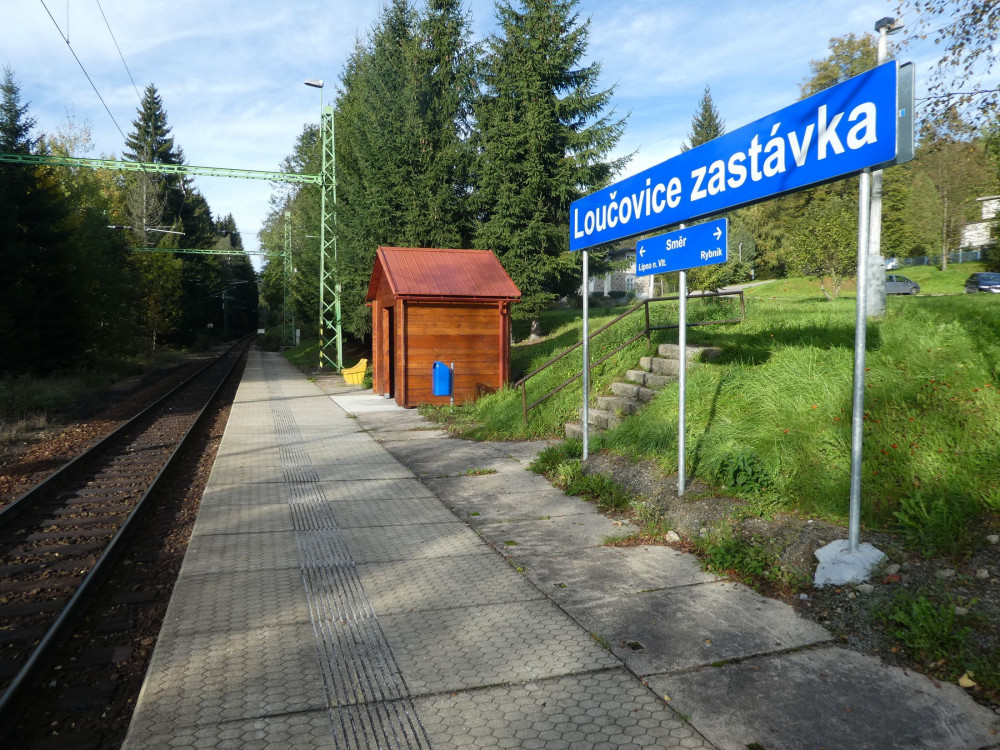 Zug - Loučovice, zastávka Prokop